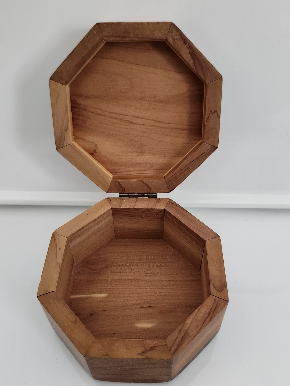 Wooden Watch Box Octagonal Solid Natural Handmade